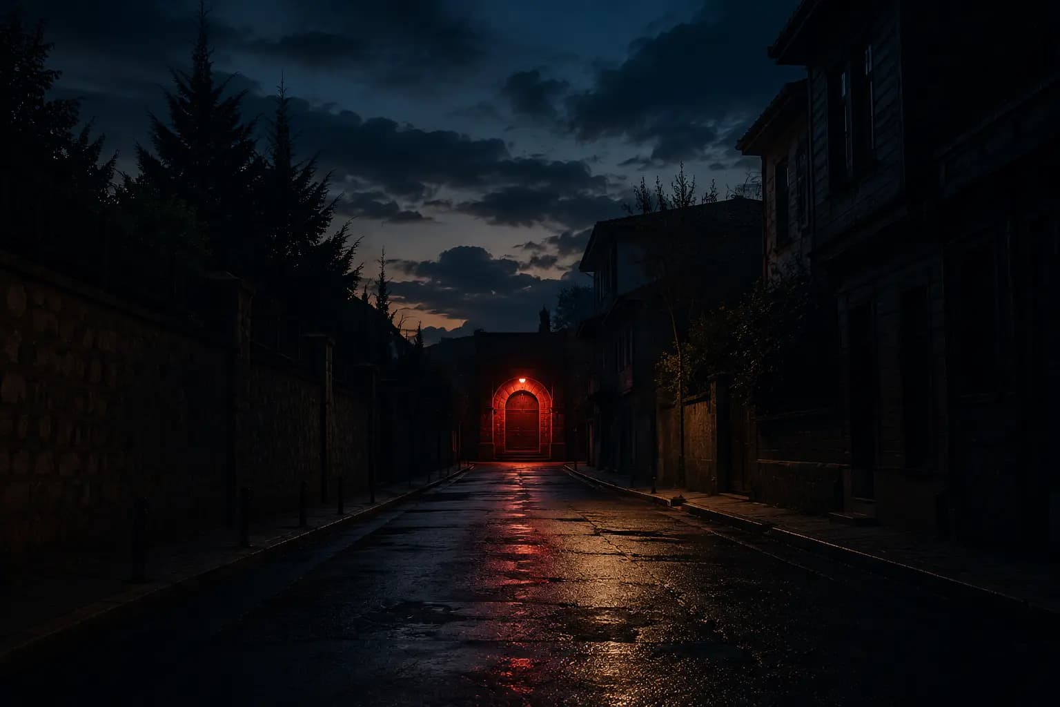 İstanbul Anadolu Yakası'ndan Yeraltı Korku Evi'ne uzanan yol atmosferi